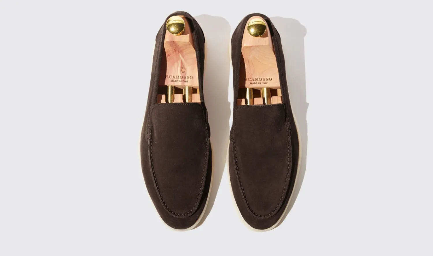 Hot Scarosso Ludovico Moro Scamosciato Dark Brown - Suede