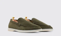 Shop Scarosso Ludovico Olive Suede Olive - Suede