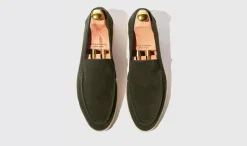 Shop Scarosso Ludovico Olive Suede Olive - Suede