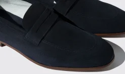 Clearance Scarosso Marzio Abisso Scamosciato Dark Blue Suede