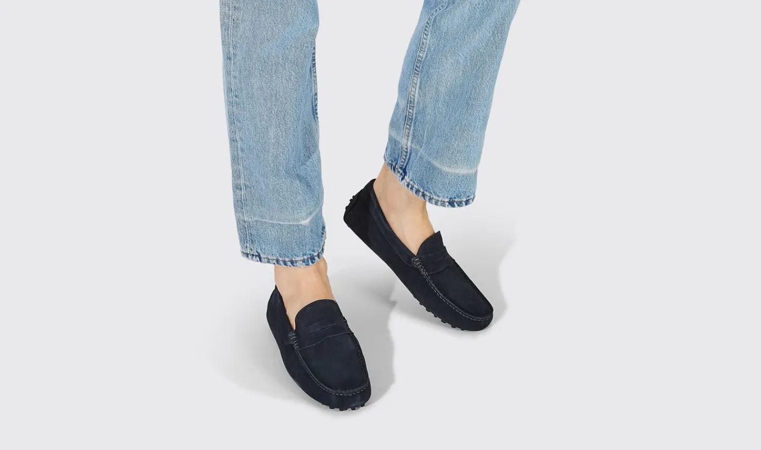 Cheap Scarosso Michael Blue Suede Blue - Suede