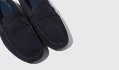 Cheap Scarosso Michael Blue Suede Blue - Suede