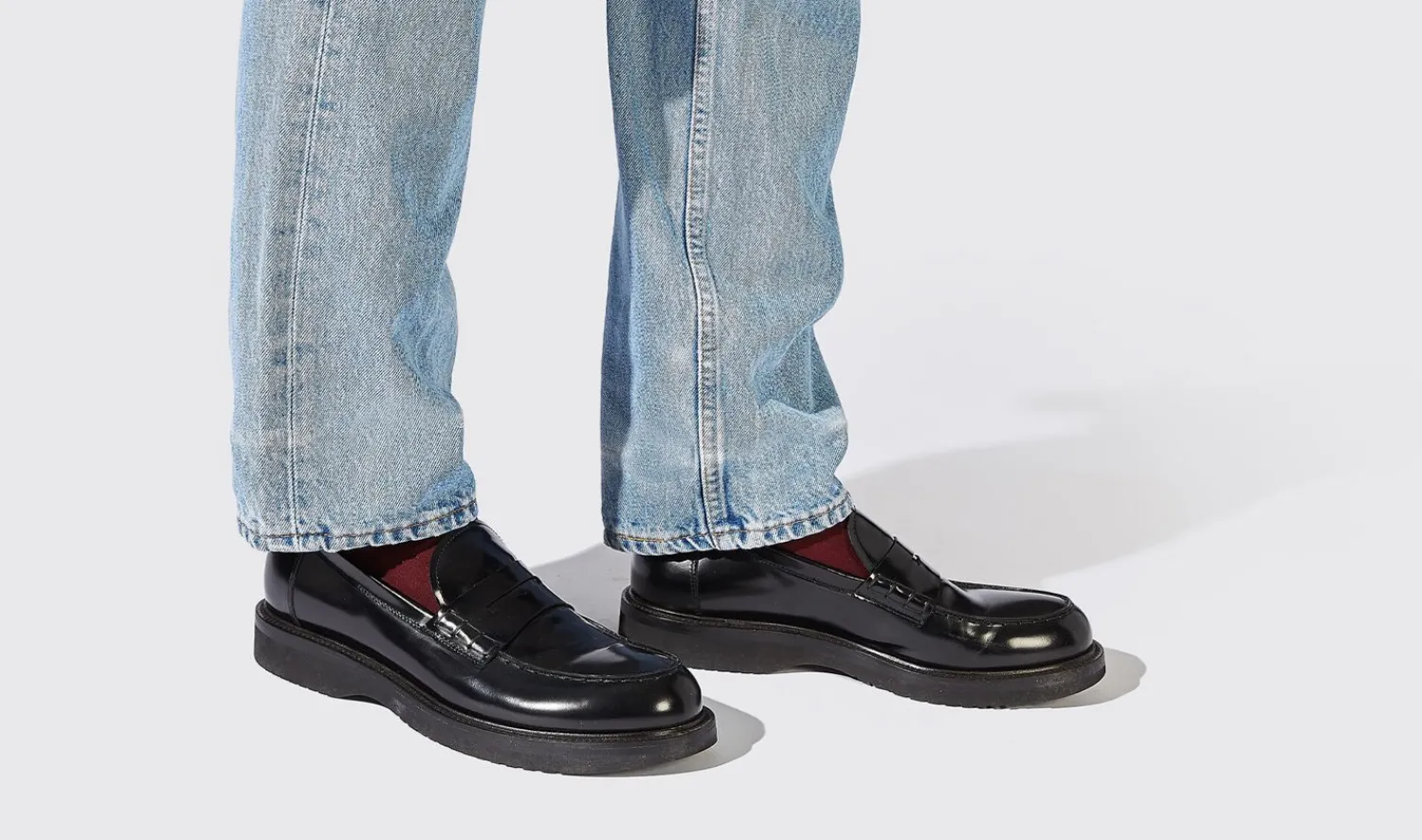 Best Scarosso Milo Black Bright Black - Brushed Calf