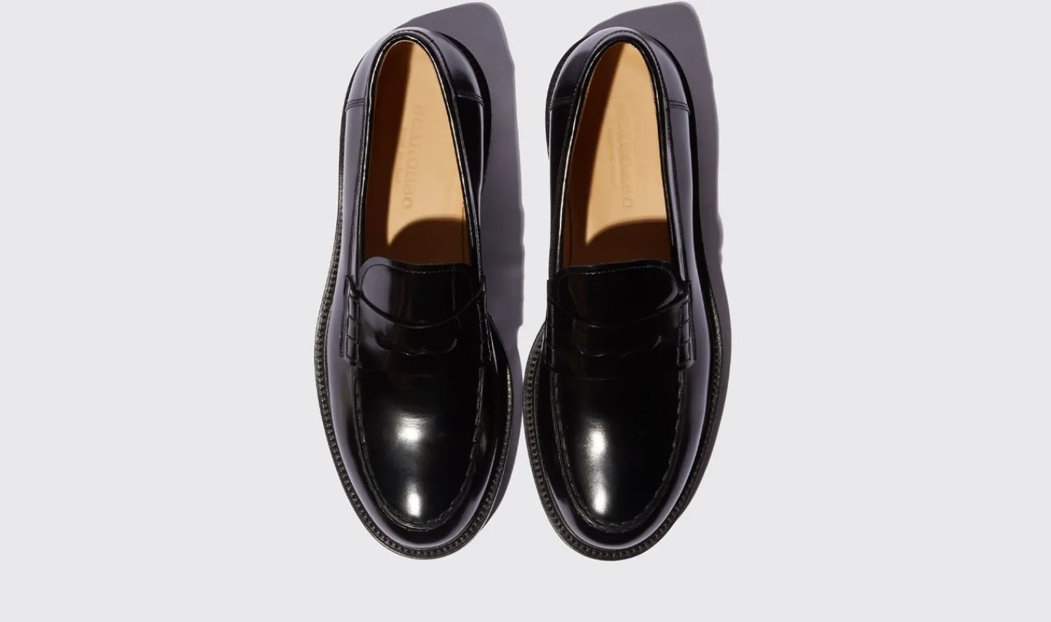 Best Scarosso Milo Black Bright Black - Brushed Calf