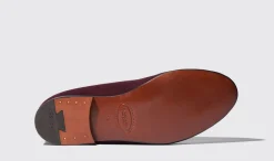 Outlet Scarosso Nele Red Suede Dark Red - Suede