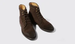 Shop Scarosso Paola Marrone Scamosciata Brown - Suede
