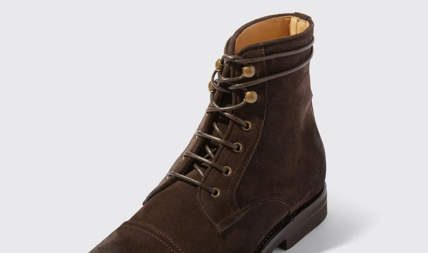 Shop Scarosso Paola Marrone Scamosciata Brown - Suede