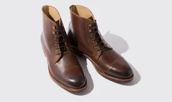 Outlet Scarosso Paolo Caramello Dark Brown - Calf
