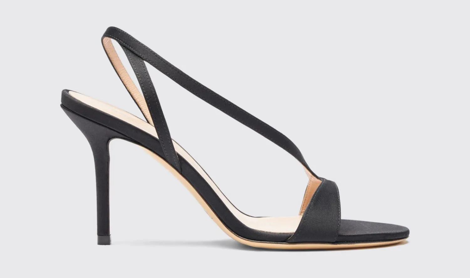 Flash Sale Scarosso Paula Black Satin Black - Silk