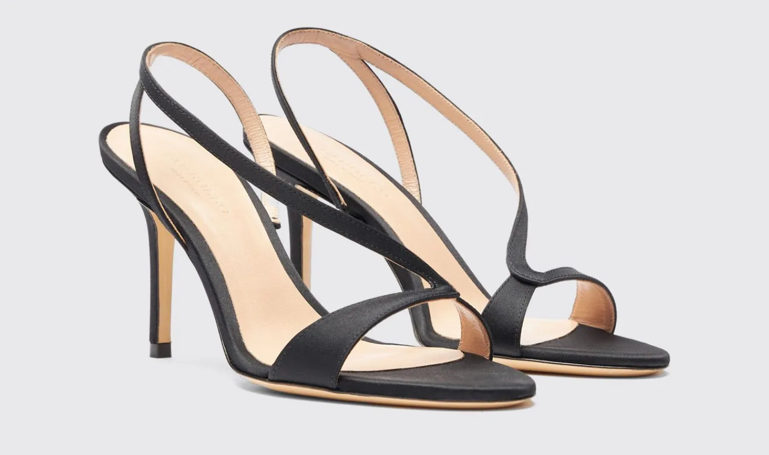 Flash Sale Scarosso Paula Black Satin Black - Silk