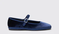 Online Scarosso Petra Blue Velvet Blue - Velvet