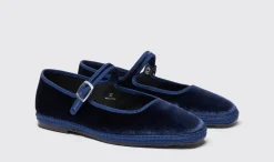Online Scarosso Petra Blue Velvet Blue - Velvet