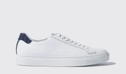 New Scarosso Pinstripe White White - Calf