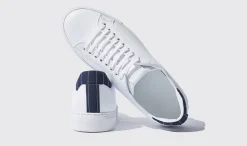 New Scarosso Pinstripe White White - Calf