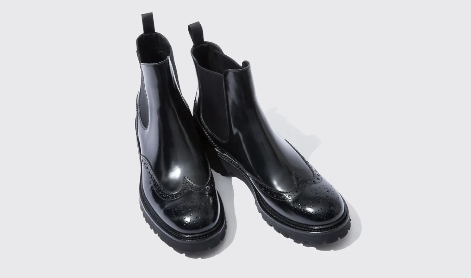 Cheap Scarosso Poppy Black Black - Polished Calf