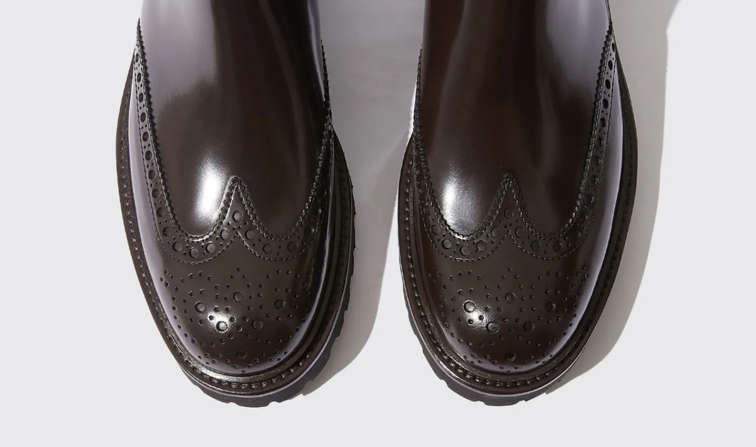 New Scarosso Poppy Brown Brown - Polished Calf