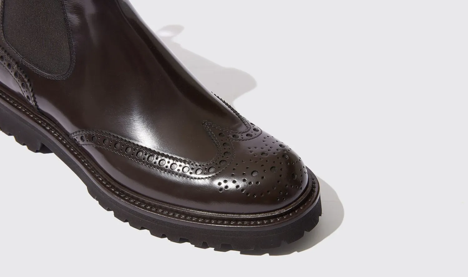 New Scarosso Poppy Brown Brown - Polished Calf
