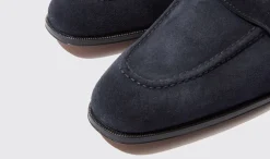 Cheap Scarosso Raimondo Abisso Scamosciato Dark Blue Suede