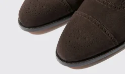 Shop Scarosso Roberto Dark Brown Suede