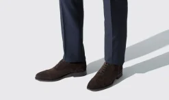 Shop Scarosso Roberto Dark Brown Suede