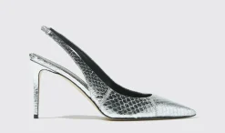 Cheap Scarosso Sutton Silver Elaphe Silver - Elaphe