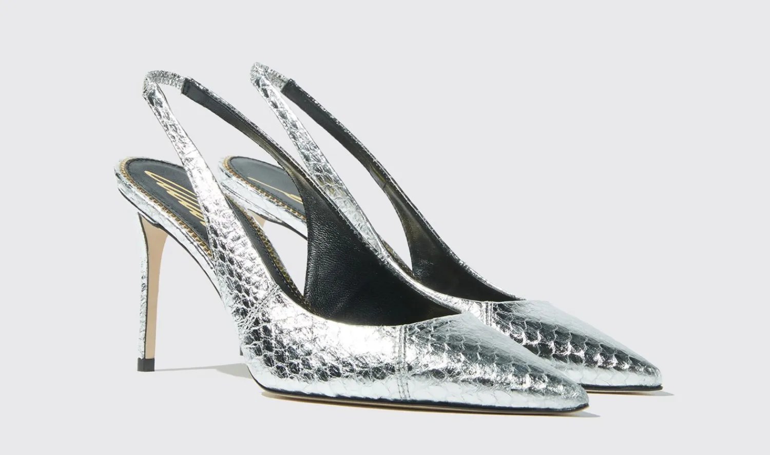 Cheap Scarosso Sutton Silver Elaphe Silver - Elaphe