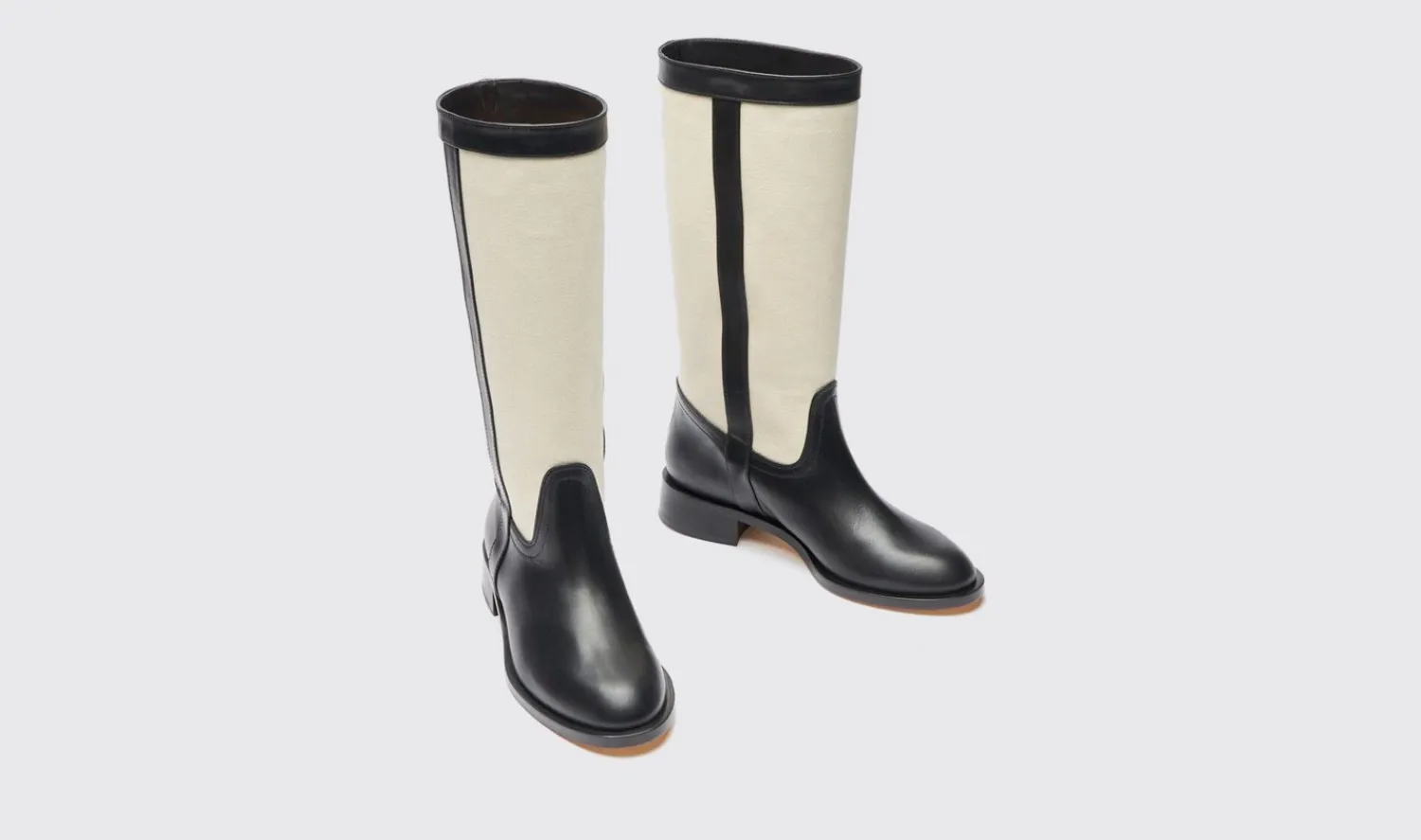 Online Scarosso Tess Black Canvas Black - Calf