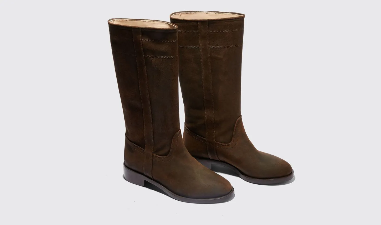 Cheap Scarosso Tess Brown Suede Brown - Suede