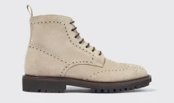 Best Sale Scarosso Thomas Sand Suede Sand - Suede