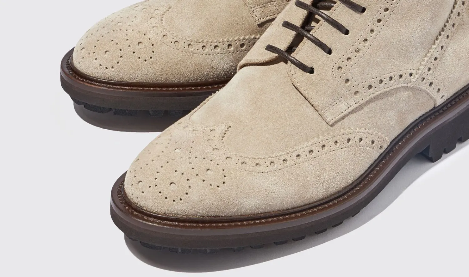 Best Sale Scarosso Thomas Sand Suede Sand - Suede