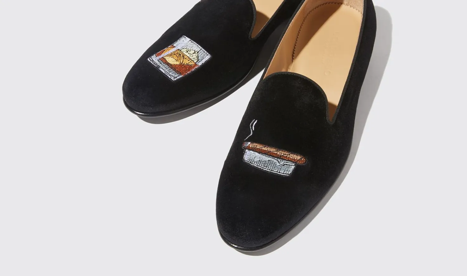 Cheap Scarosso Tom Black Velvet Black - Velvet