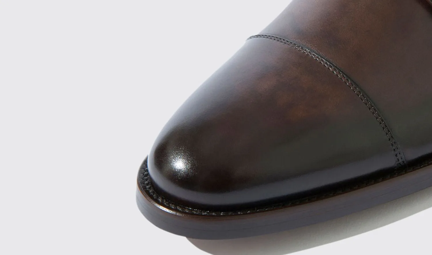 Clearance Scarosso Toto Ebano Dark Brown Calf