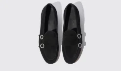 Shop Scarosso Virginia Black Strass Black - Strass Suede