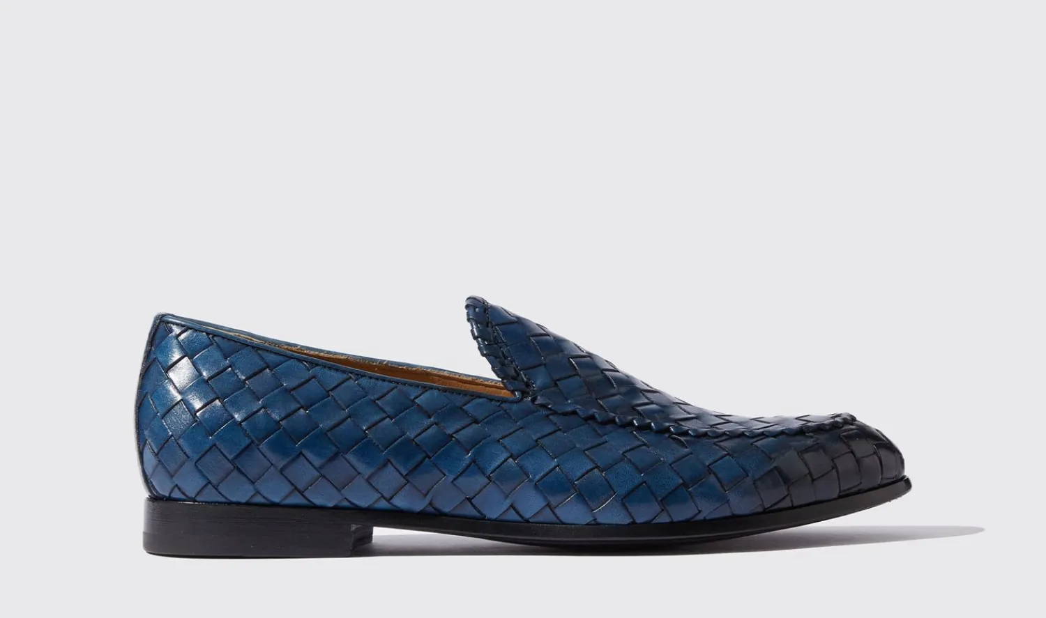 Shop Scarosso Vittorio Blu Blue - Calf