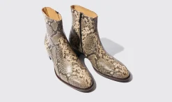 Cheap Scarosso Warren Python Beige - Python-Printed Calf