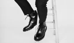 Best Scarosso Wooster Iv Black Black - Calf